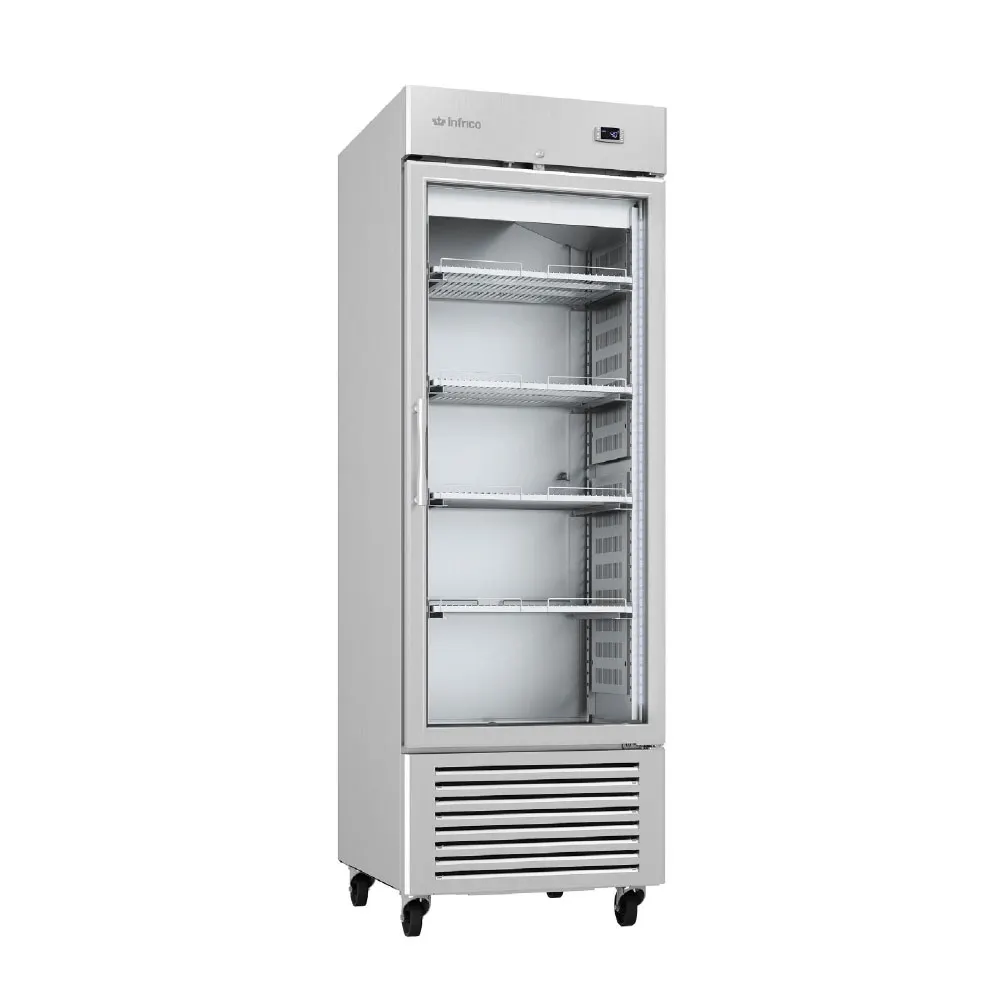 Infrico USA IRR-AN23CR 27" 1-Section Reach-In Refrigerator w/ Glass Door, 23 cu. ft.