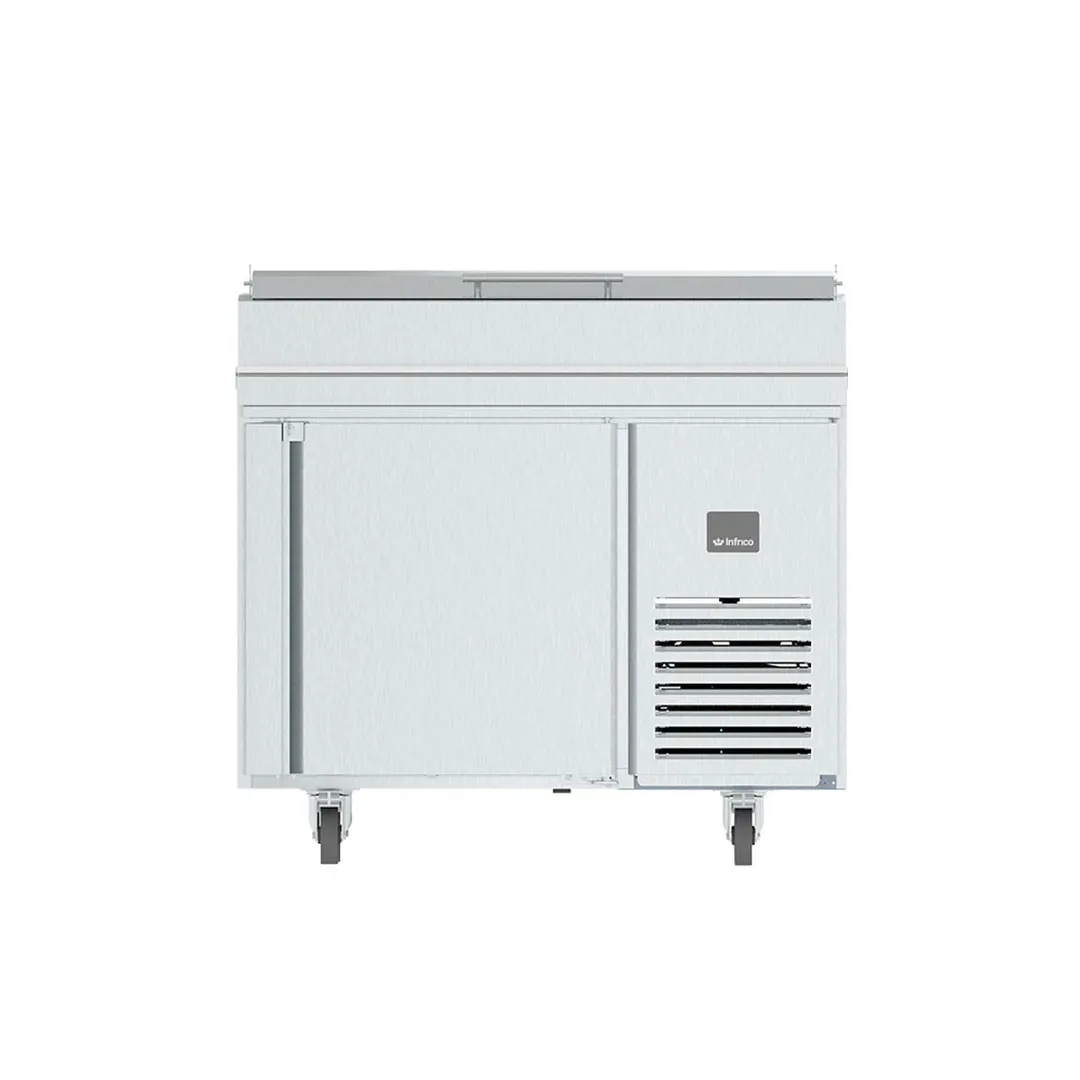 Infrico USA IRT-MR41EN 41" 1-Section Refrigerated Pizza Prep Table, 7.8 cu. ft.
