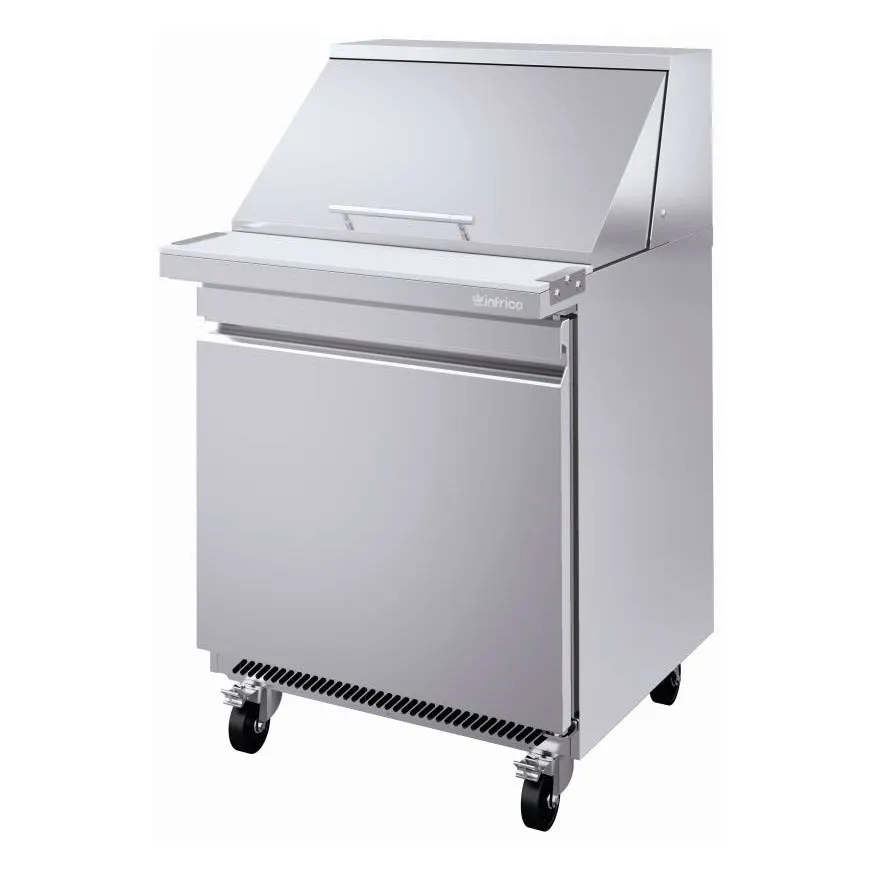Infrico USA IRT-UC27PMT 27" Mega Top Sandwich/Salad Prep Table w/ 1 Door, 9 Pans