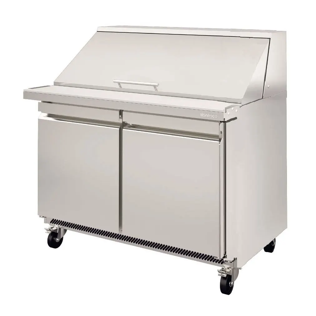 Infrico USA IRT-UC60PMT 60" Mega Top Sandwich/Salad Prep Table w/ 2 Doors, 24 Pans