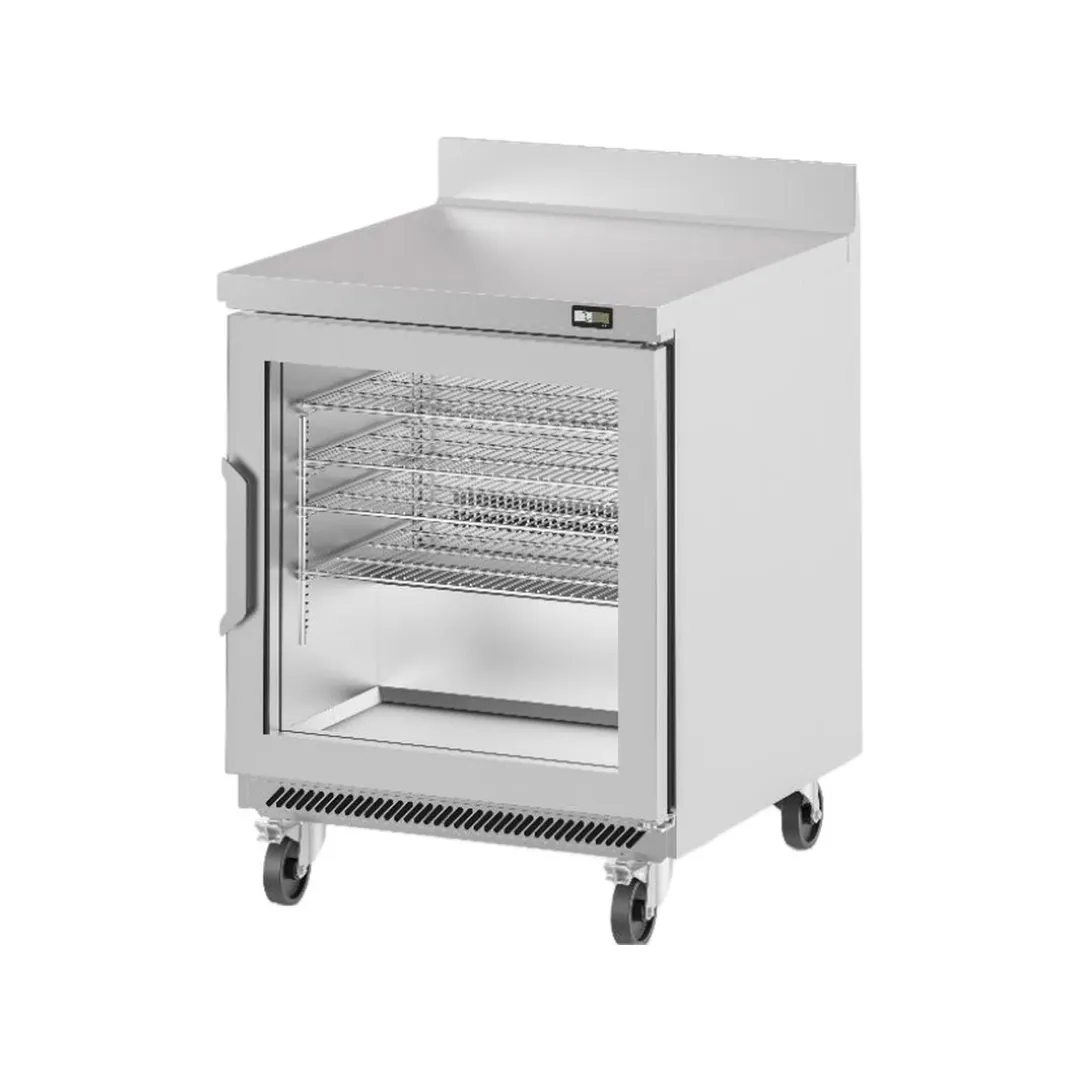 Infrico USA IUC-UC36RWCR 36" 1-Section Worktop Refrigerator w/ 1 Glass Door, 11 cu. ft.