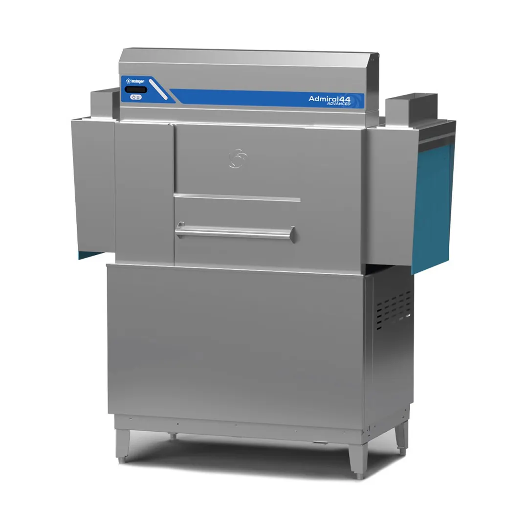 Insinger ADMIRAL 44" Conveyor Dishwasher, 234 Racks/Hr - 147 Gal/Hr - High Temp w/ Booster