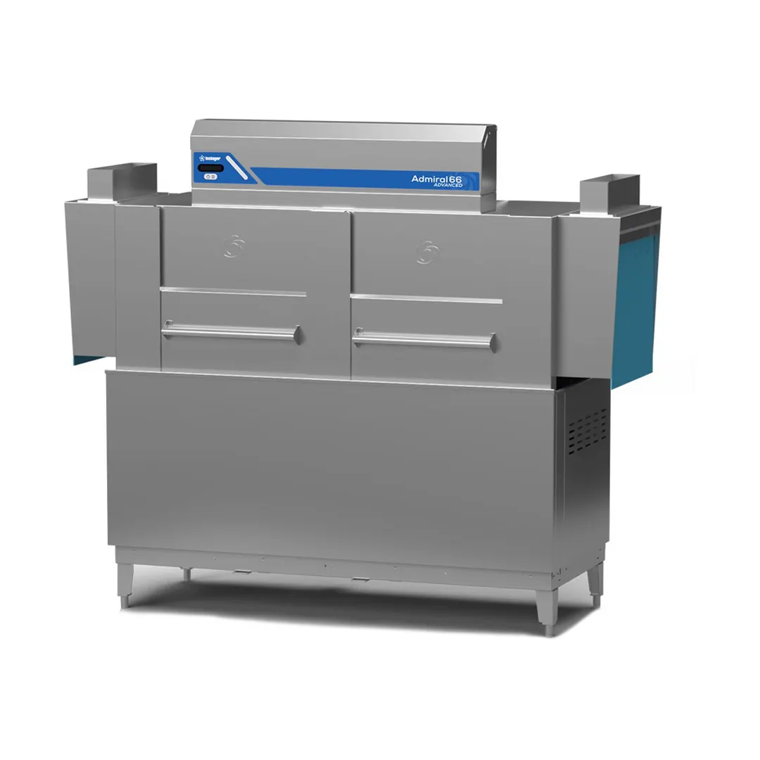 Insinger ADMIRAL 66" Conveyor Dishwasher, 234 Racks/Hr - 147 Gal/Hr - High Temp w/Booster