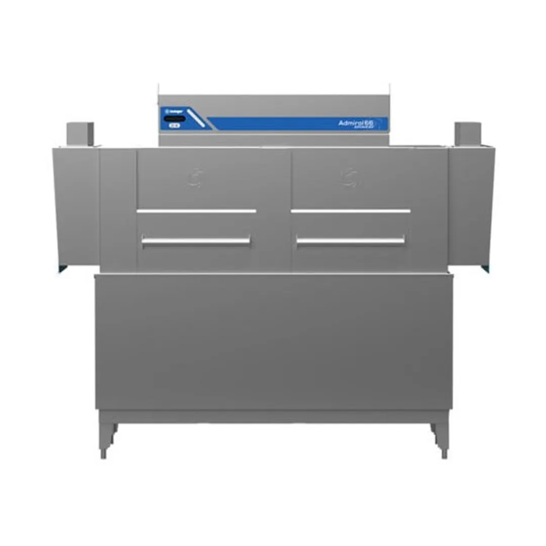 Insinger ADMIRAL 66" Conveyor Dishwasher, 234 Racks/Hr - 147 Gal/Hr - High Temp w/Booster