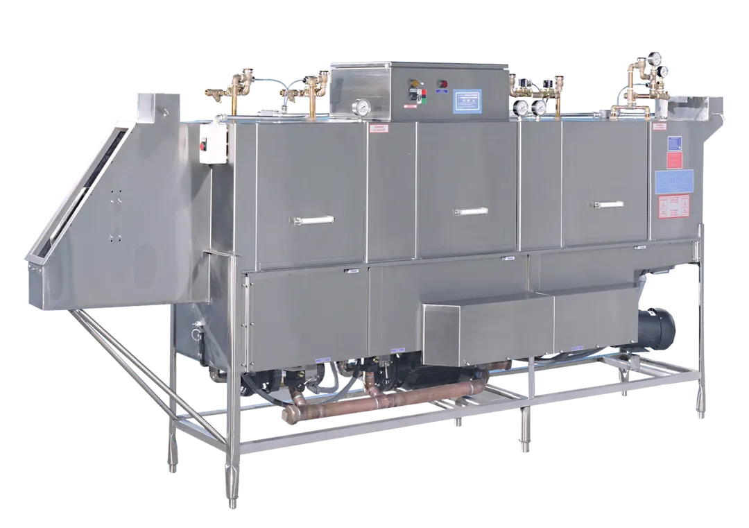 Insinger TRAC 878 RPW Conveyor Dishwasher, 870 trays/hr High‑Temp, Stainless Steel Triple‑Tank