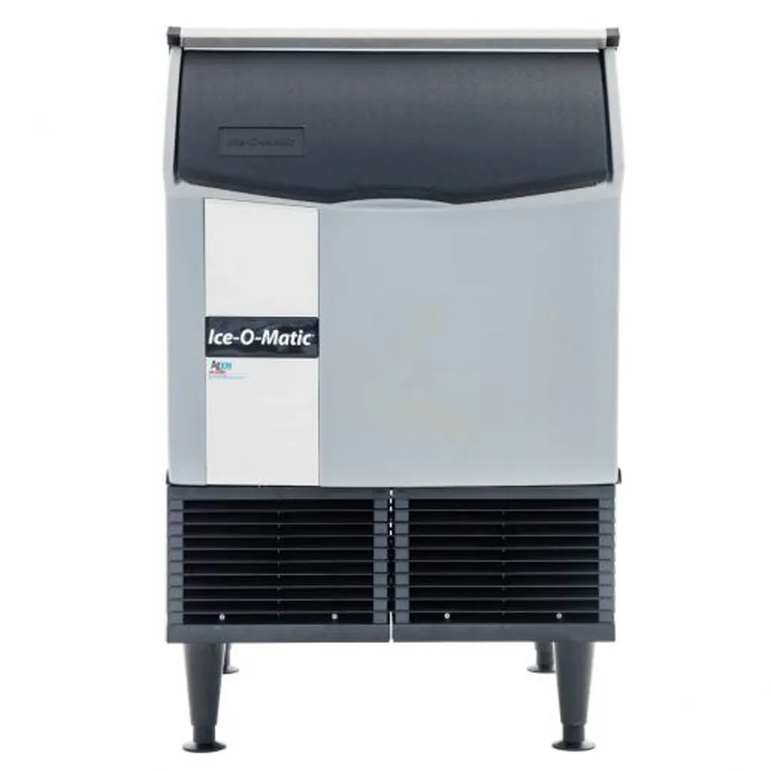 Ice-O-Matic ICEU150HW Half Size Cube Undercounter Ice Maker with 70 lbs Bin, 185 lbs/Day