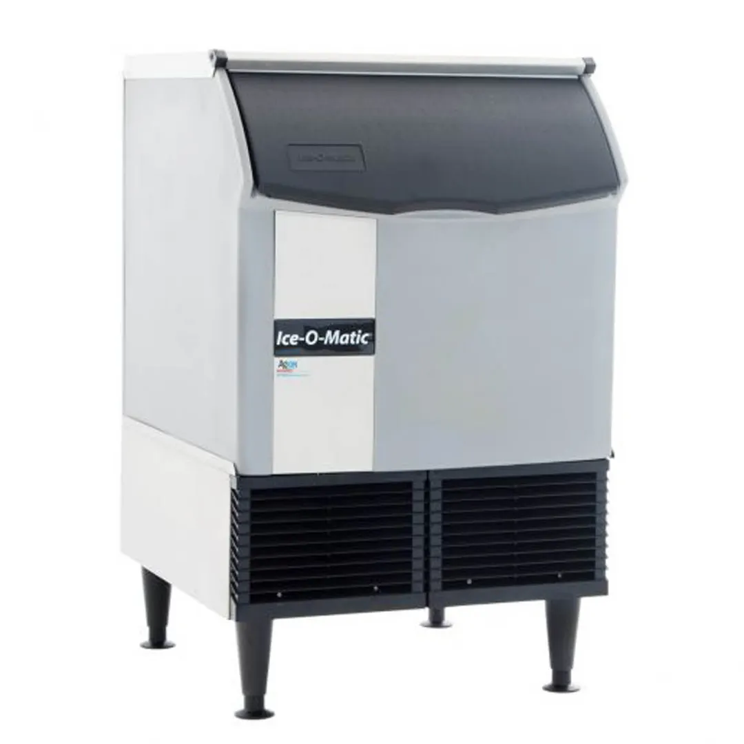 Ice-O-Matic ICEU150HW Half Size Cube Undercounter Ice Maker with 70 lbs Bin, 185 lbs/Day