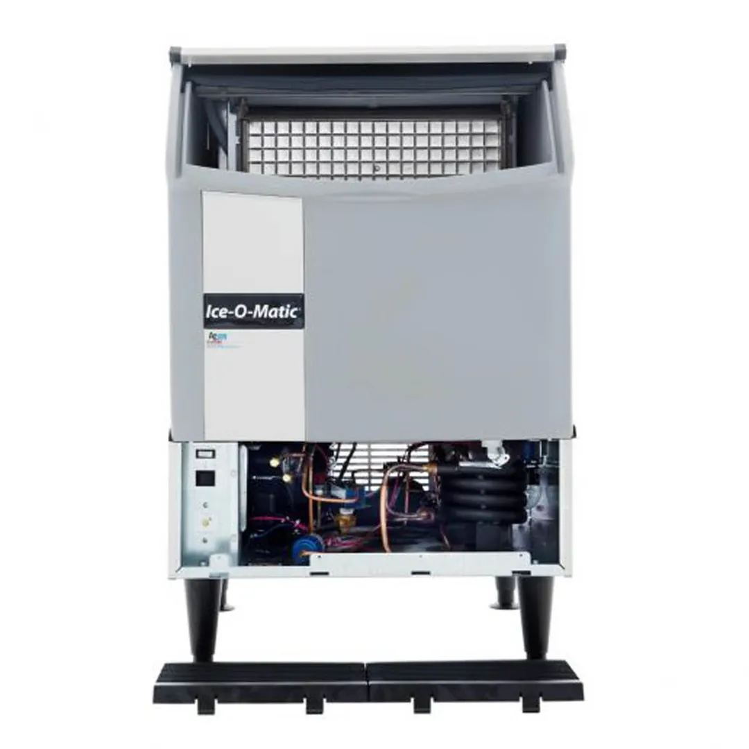 Ice-O-Matic ICEU150HW Half Size Cube Undercounter Ice Maker with 70 lbs Bin, 185 lbs/Day
