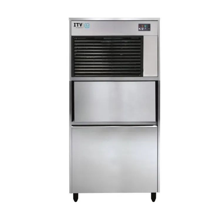 ITV Ice Makers IQ 300C Air Cooled Flake 360 lb Ice Machine with Bin, 132 lb Storage