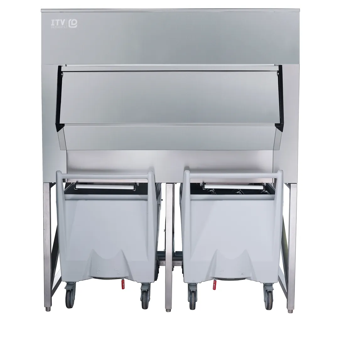 ITV Ice Makers SCD-1400 60" Ice Storage Bin with Transport Cart, 1360 lb