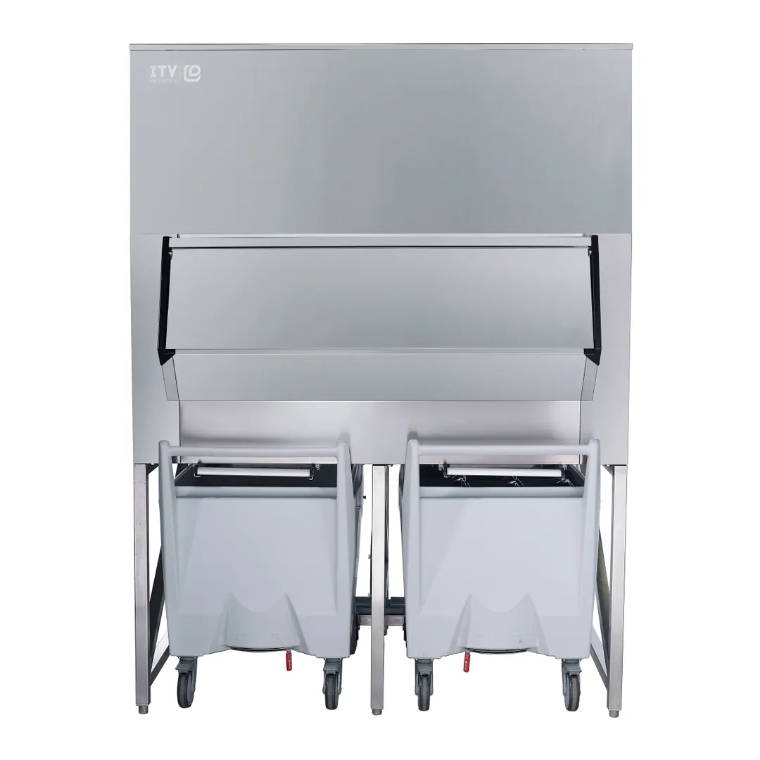 ITV Ice Makers SCD-1800 60" Ice Storage Bin with Transport Cart, 1790 lb