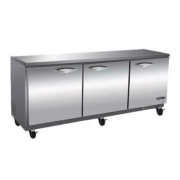 IKON IUC72R 72" 3-Section Undercounter Refrigerator, 18 cu. ft., Stainless Steel, 3 Doors