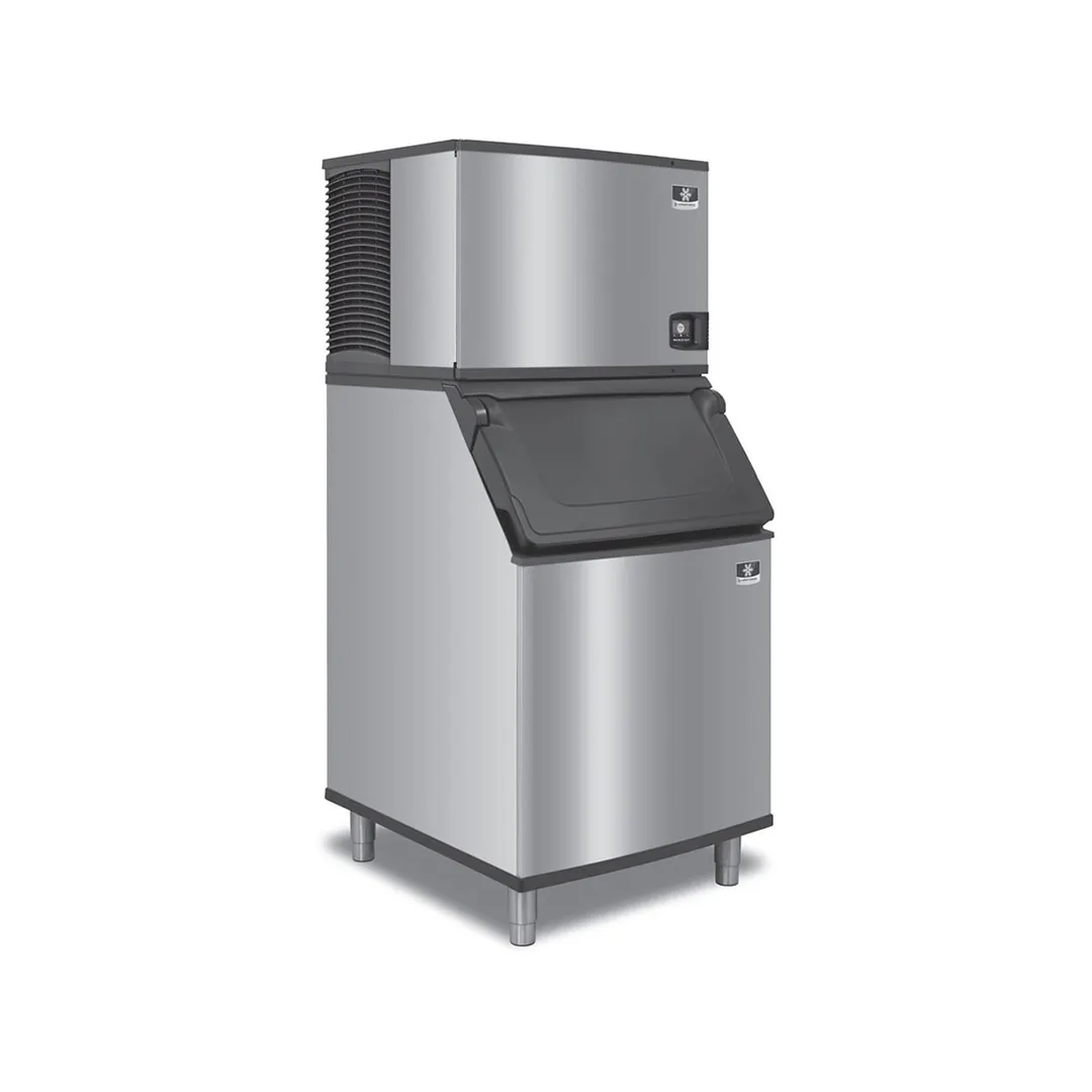 Manitowoc IYT0750N/K00470/D970 Remote Cooled Half Cube 720 lb Ice Machine with Bin, 882 lb Storage
