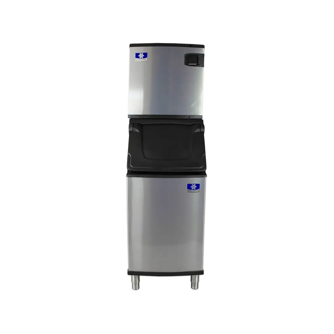 Manitowoc IYT0620A/D320 Air Cooled Half Cube 575 lb Ice Machine with Bin, 265 lb Storage