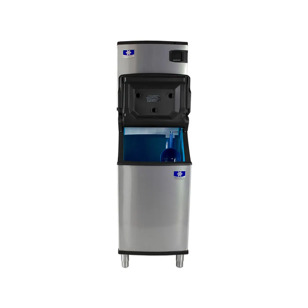 Manitowoc IYT0620A/D320 Air Cooled Half Cube 575 lb Ice Machine with Bin, 265 lb Storage