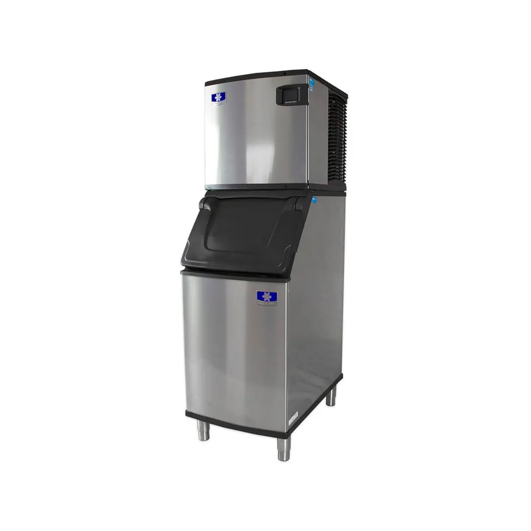 Manitowoc IYT0620A/D320 Air Cooled Half Cube 575 lb Ice Machine with Bin, 265 lb Storage