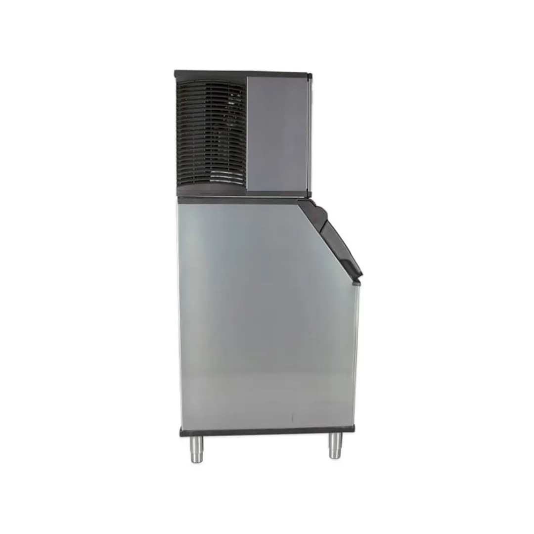 Manitowoc IYT0620A/D320 Air Cooled Half Cube 575 lb Ice Machine with Bin, 265 lb Storage
