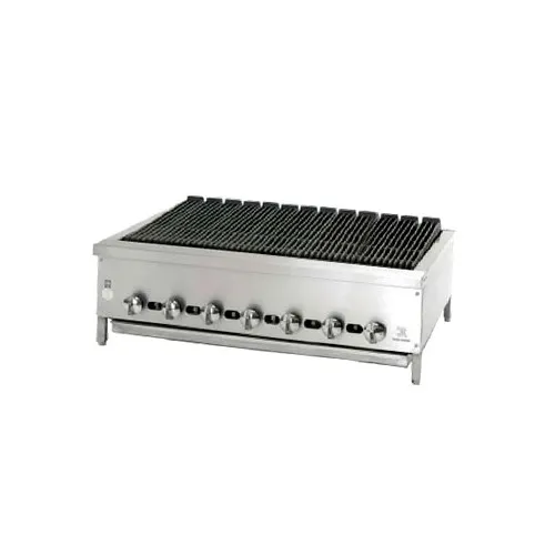 Jade JB-42 42" Countertop Gas Radiant Charbroiler w/ (7) Burners, 105.000 BTU