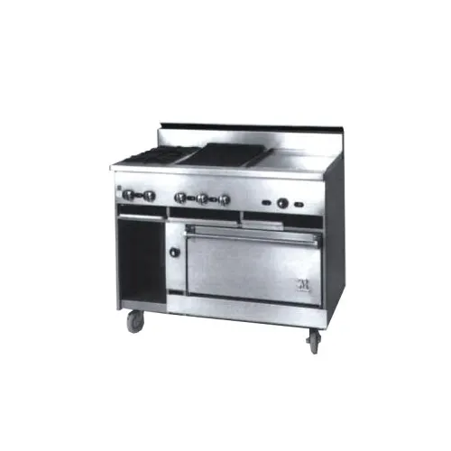 Jade JBR-2-24G-36C 36" Gas Restaurant Range w/ (2) Open Burners, 24" Griddle, (1) Convection Oven, 133.000 BTU