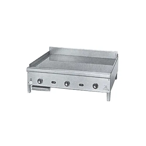 Jade JGM-2472-F 72" Floor Model Gas Griddle, Manual Controls, 1" Steel Plate, 180.000 BTU