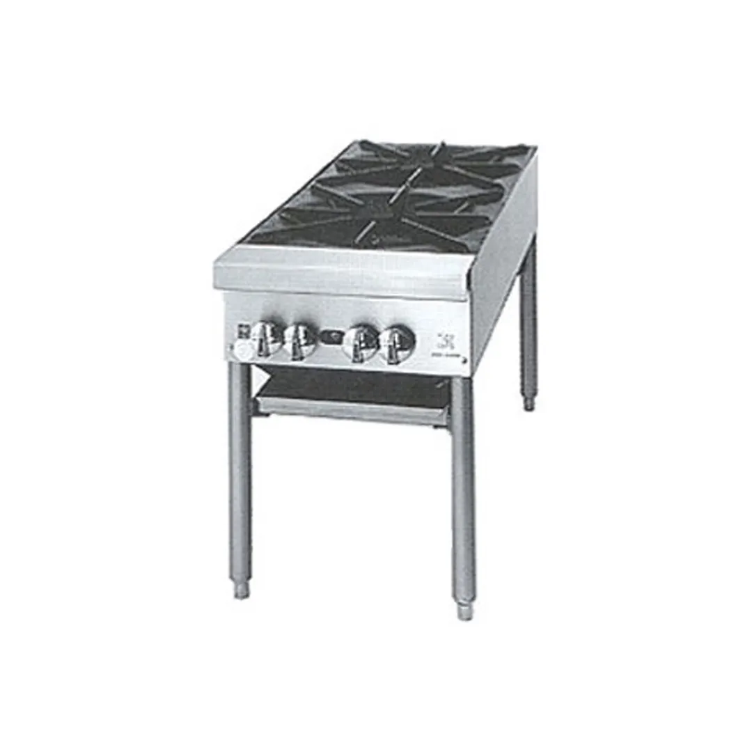 Jade JSP-182 18" Gas Stock Pot Range w/ (2) Two Ring Burners, Manual Controls, 90.000 BTU