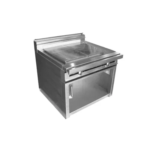 Jade JTRH-24IP 24" Gas Heavy Duty Range w/ 24" Plancha Griddle, Cabinet Base, 17.500 BTU
