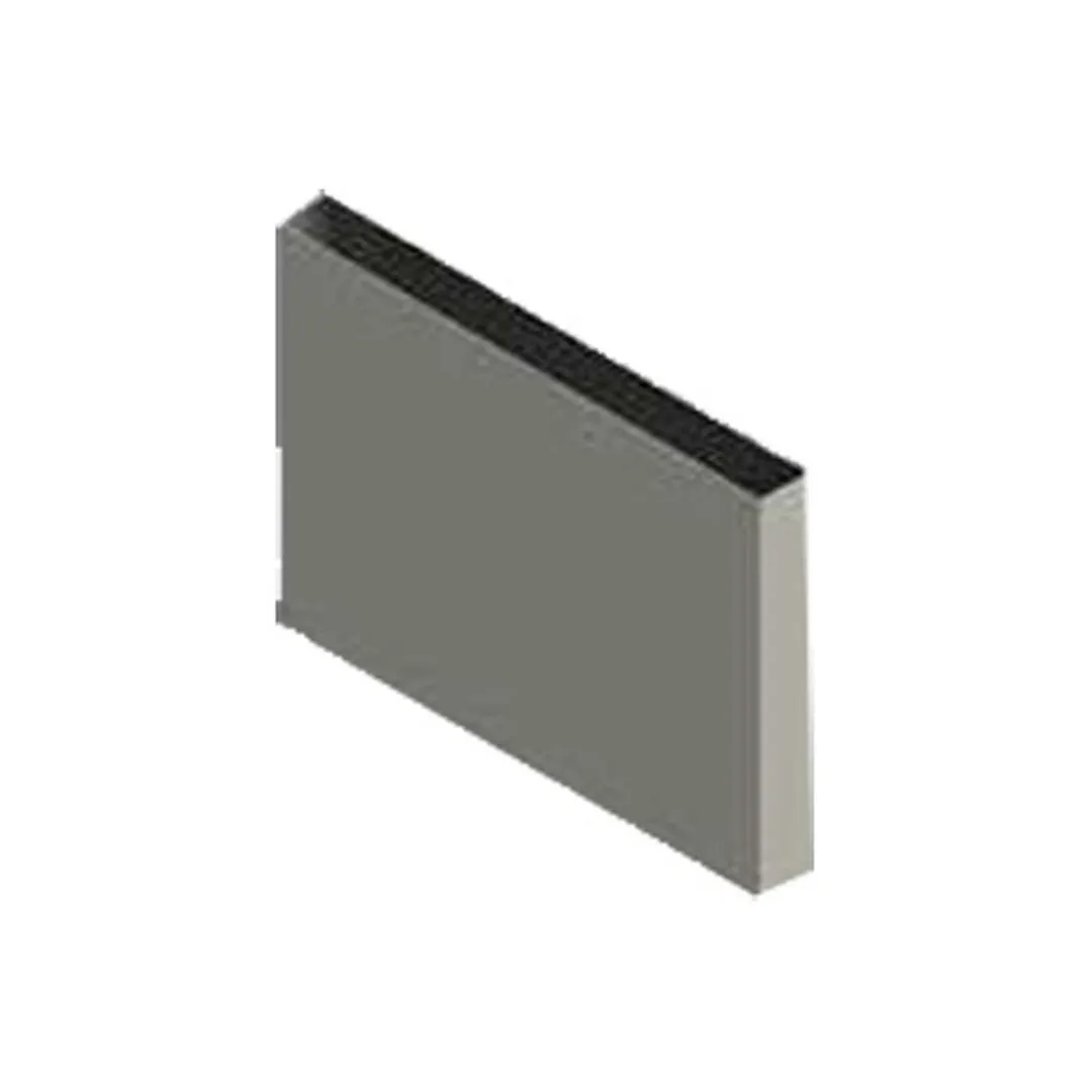 Jade R-24 24" x 24" Stainless Steel Titan Backguard Flue Riser without Shelves