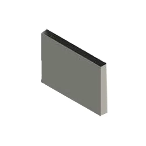Jade R-60-BIST 60" x 24" Stainless Steel Bistro Backguard Flue Riser without Shelves