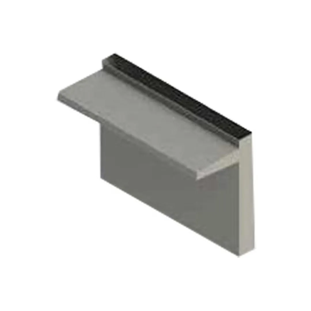 Jade S-60 60" x 24" Stainless Steel Titan Backguard Flue Riser with Single Solid Shelf