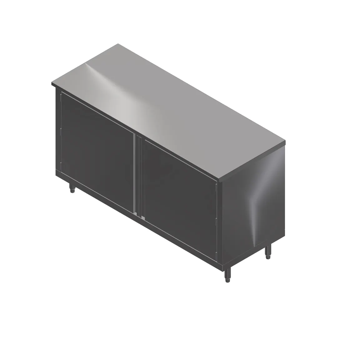 John Boos 4CH6-3036 36" Cabinet Base Hinged Doors Work Table