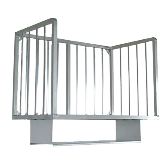 John Boos ALMBR-6W-X Aluminum Wall Mounted Meat Boat Rack - 72" x 20"