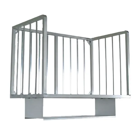 John Boos ALMBR-6W Aluminum Wall Mounted Meat Boat Rack - 72" x 20"