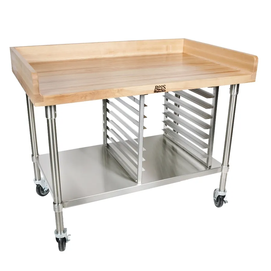 John Boos BAK04 Bakery Prep Table, 48"W X 36"D X 39"H Overall Size