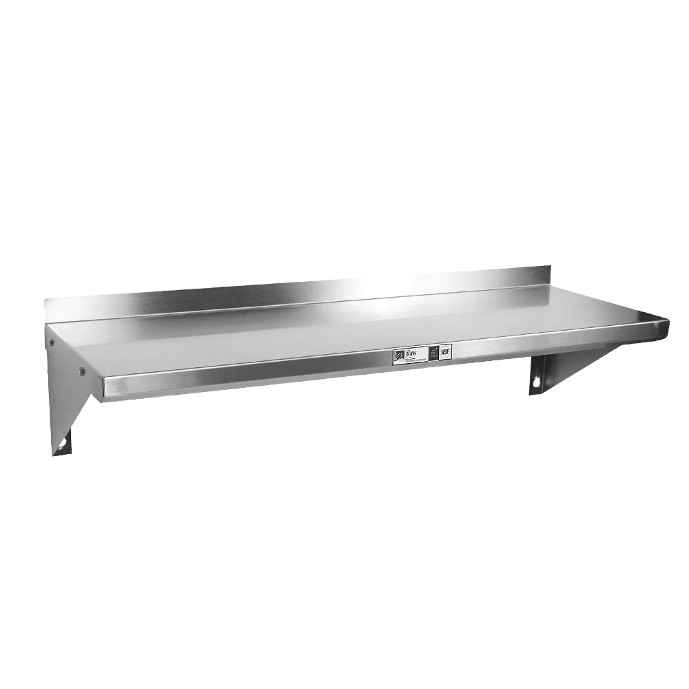 John Boos BHS1848-14/304 Stainless Steel Wall Mounted Shelf - 48"W x 18"D