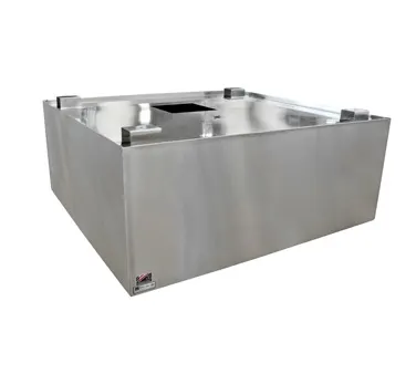 John Boos C2H-42-2-X Condensate Hood, Box Type w/ Full Perimeter Gutter, Hanging Brackets