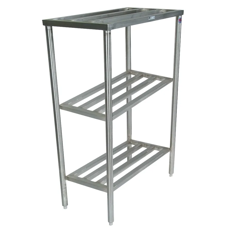 John Boos CLR20 NSF Stainless Steel 3 Shelf Cooler Rack - 21" x 71" x 60"
