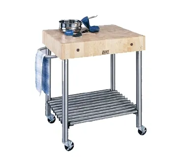John Boos CUCD15 Cucina D'Amico Cart, 30"W X 24"D X 35-1/2"H Overall Size