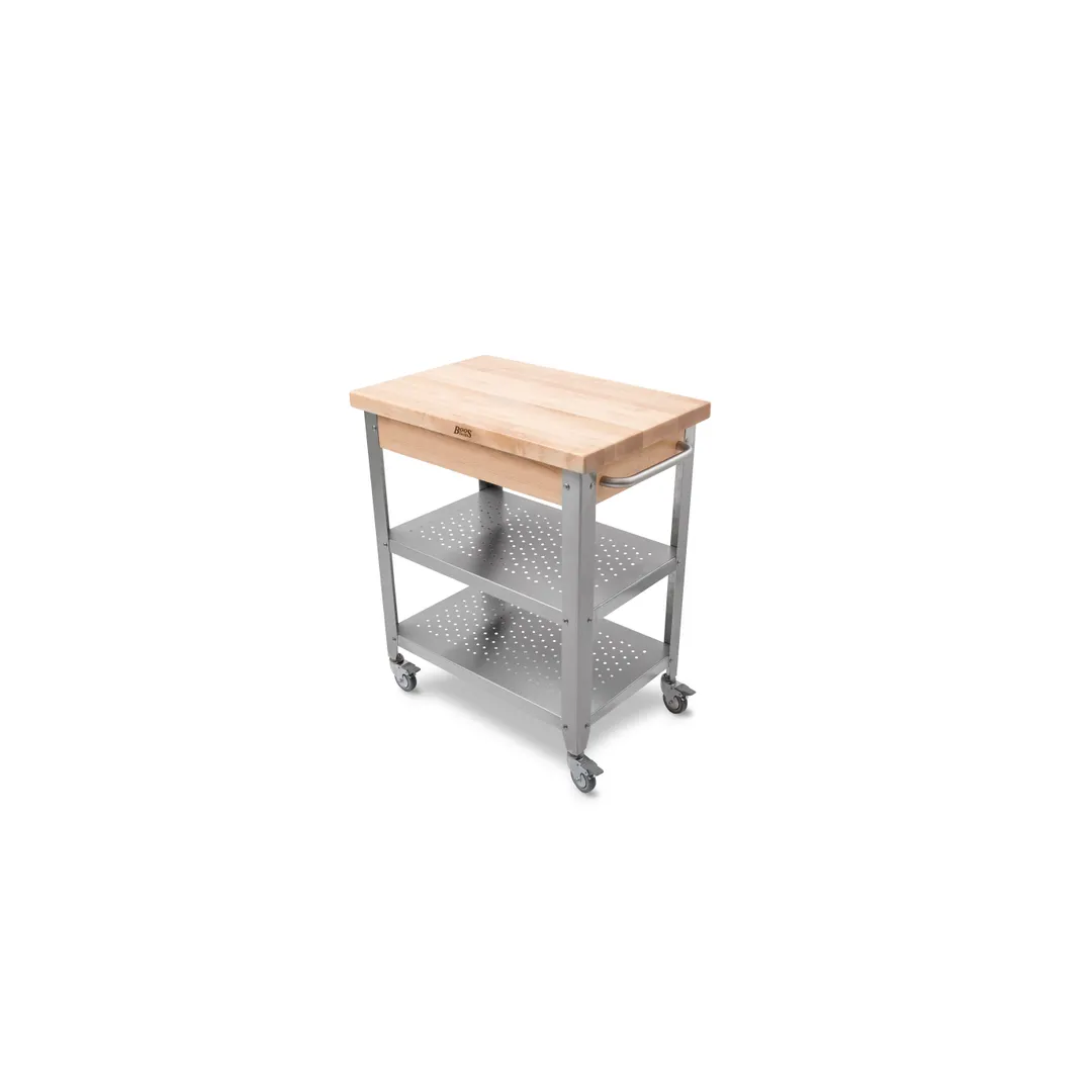 John Boos CUCE30-ND Cucina Elegante Cart, 30"W X 20"D X 35"H Overall Size