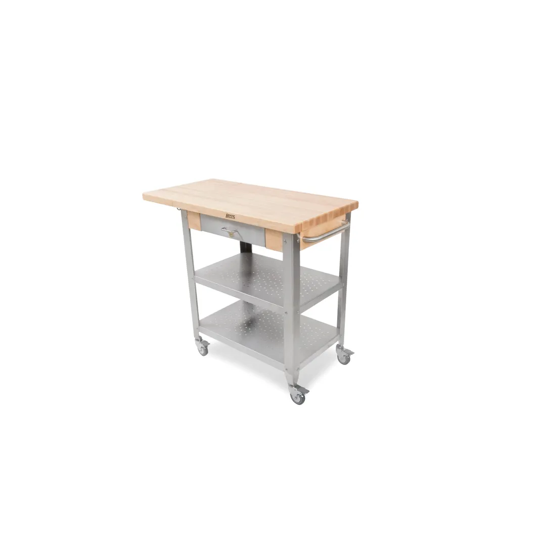 John Boos CUCE40 Cucina Elegante Cart, 40"W X 20"D X 35"H Overall Size