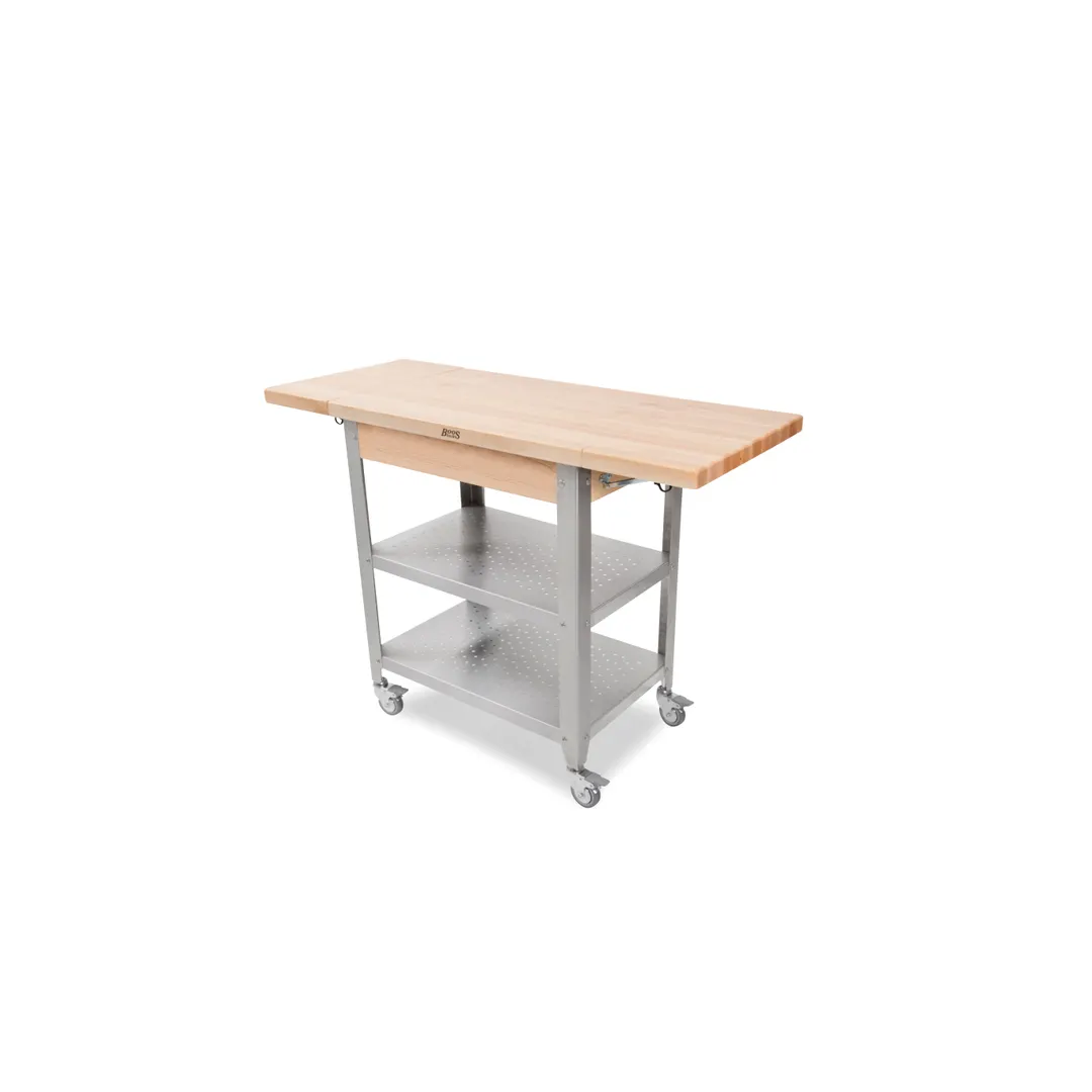 John Boos CUCE50-ND Cucina Elegante Cart, 50"W X 20"D X 35"H Overall Size