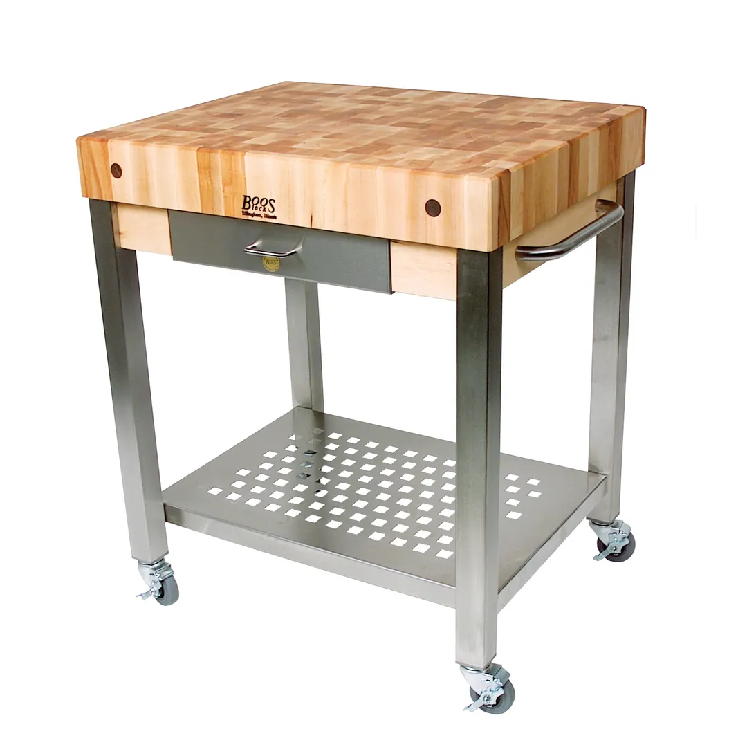 John Boos CUCT24 Cucina Technica Cart, 30"W X 24"D X 35"H Overall Size