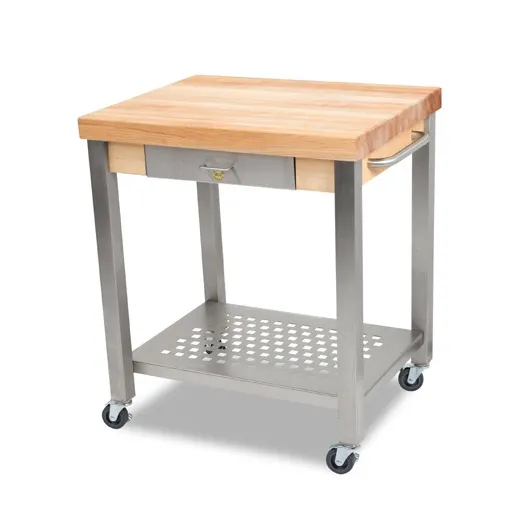 John Boos CUCT34 Cucina Technica Cart, 30"W X 24"D X 35"H Overall Size