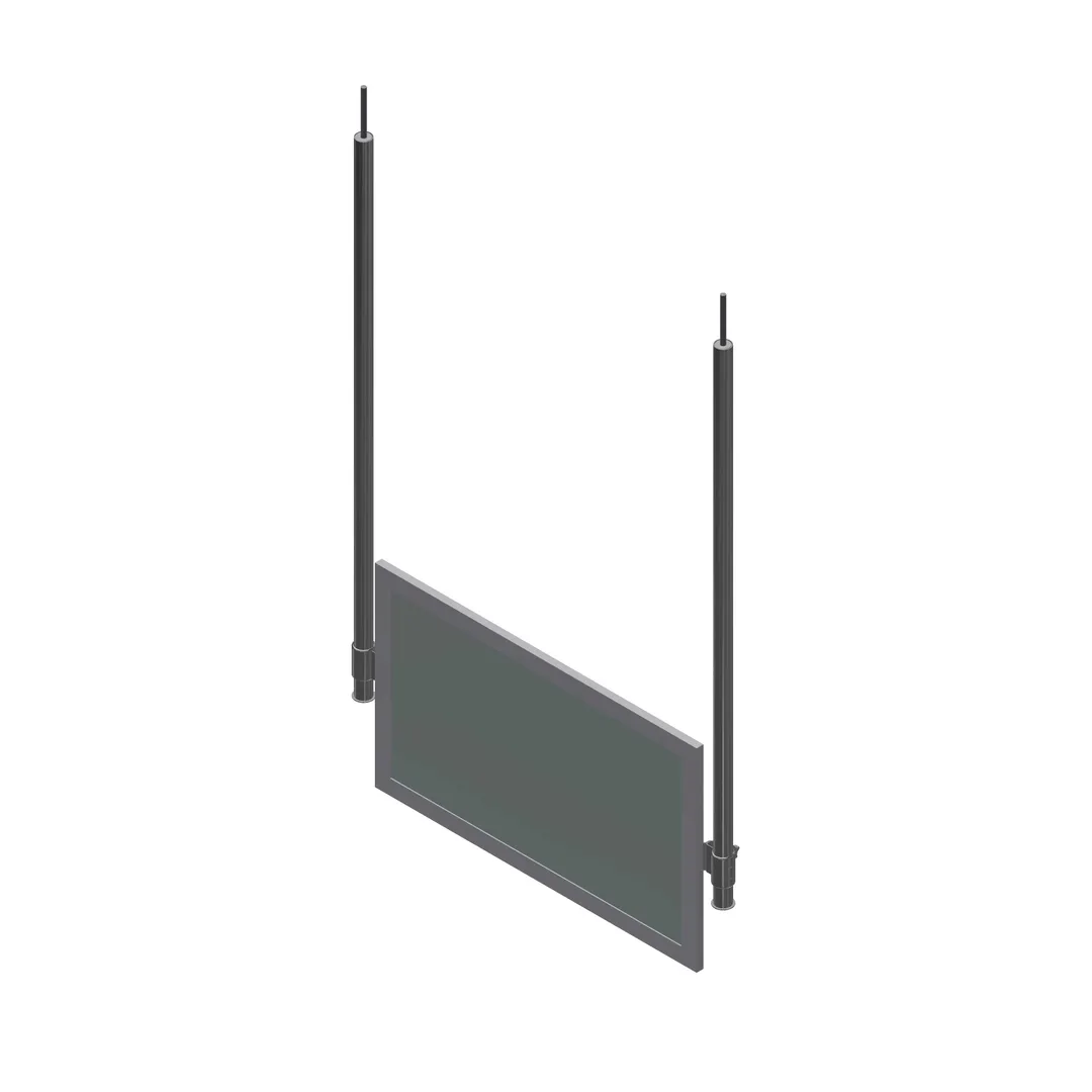 John Boos DM-60-CM Demo Mirror, Ceiling Mounted, 49-1/4"W X 22-1/2"H