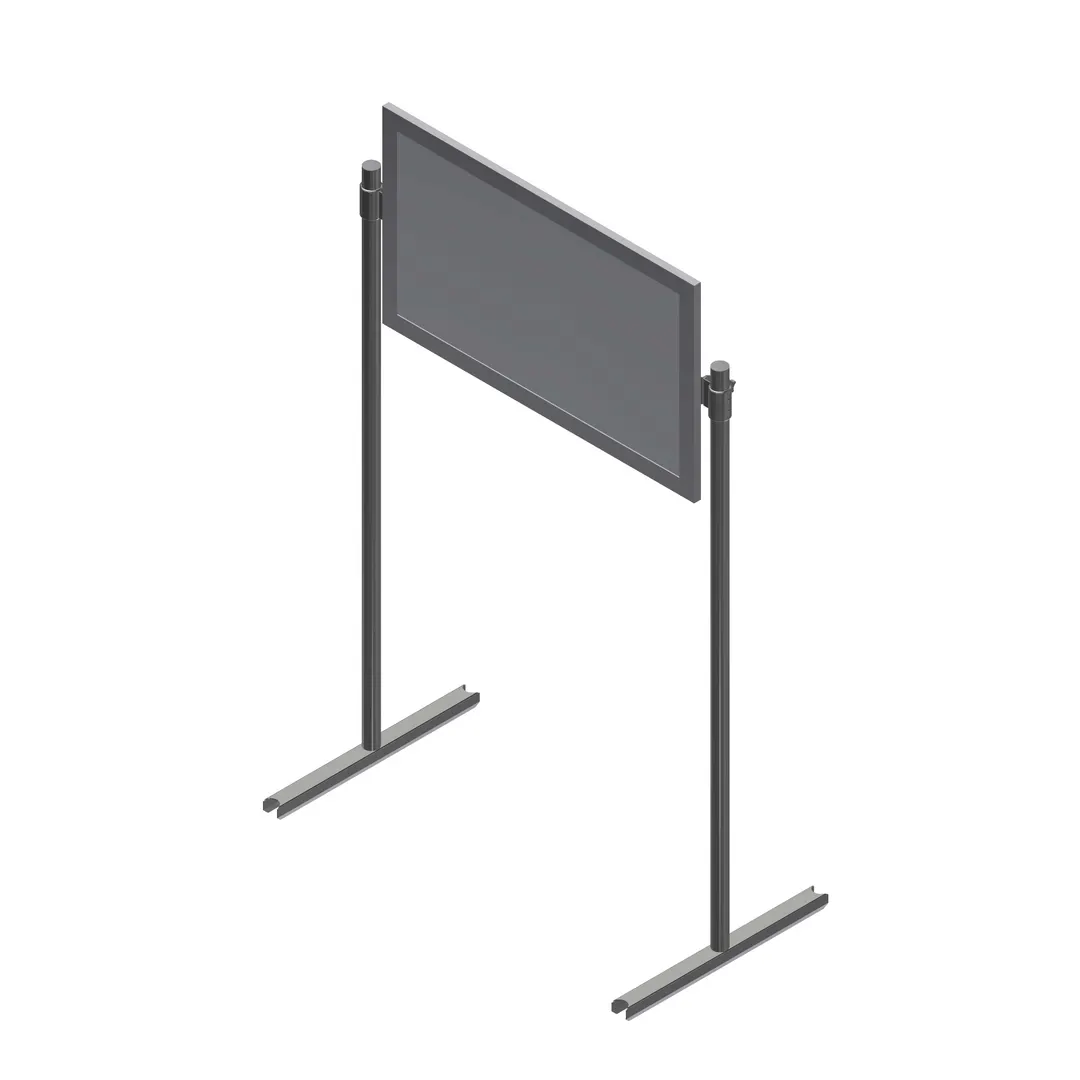 John Boos DM-60-S24 Demo Mirror, Table Mounted, 49-1/4"W X 22-1/2"H