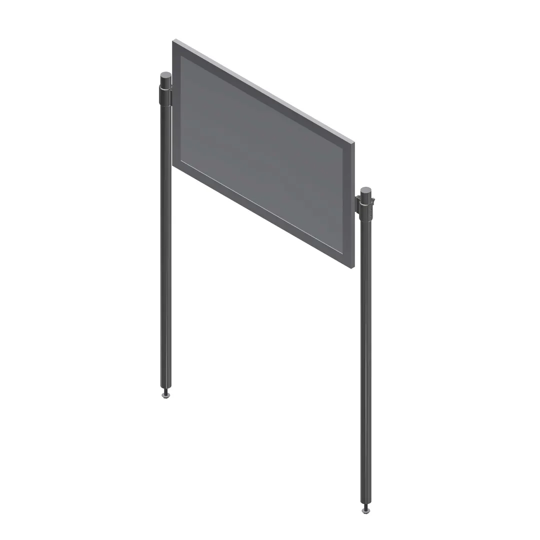 John Boos DM-60-W Demo Mirror, Table Mounted, 49-1/4"W X 22-1/2"H