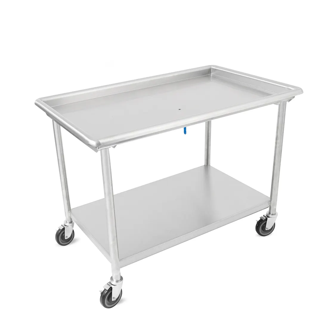 John Boos DST6-3049SSW-C-X 48" Dishtable Sorting Table w/ 2-1/4" Raised Edge, Legs & Undershelf