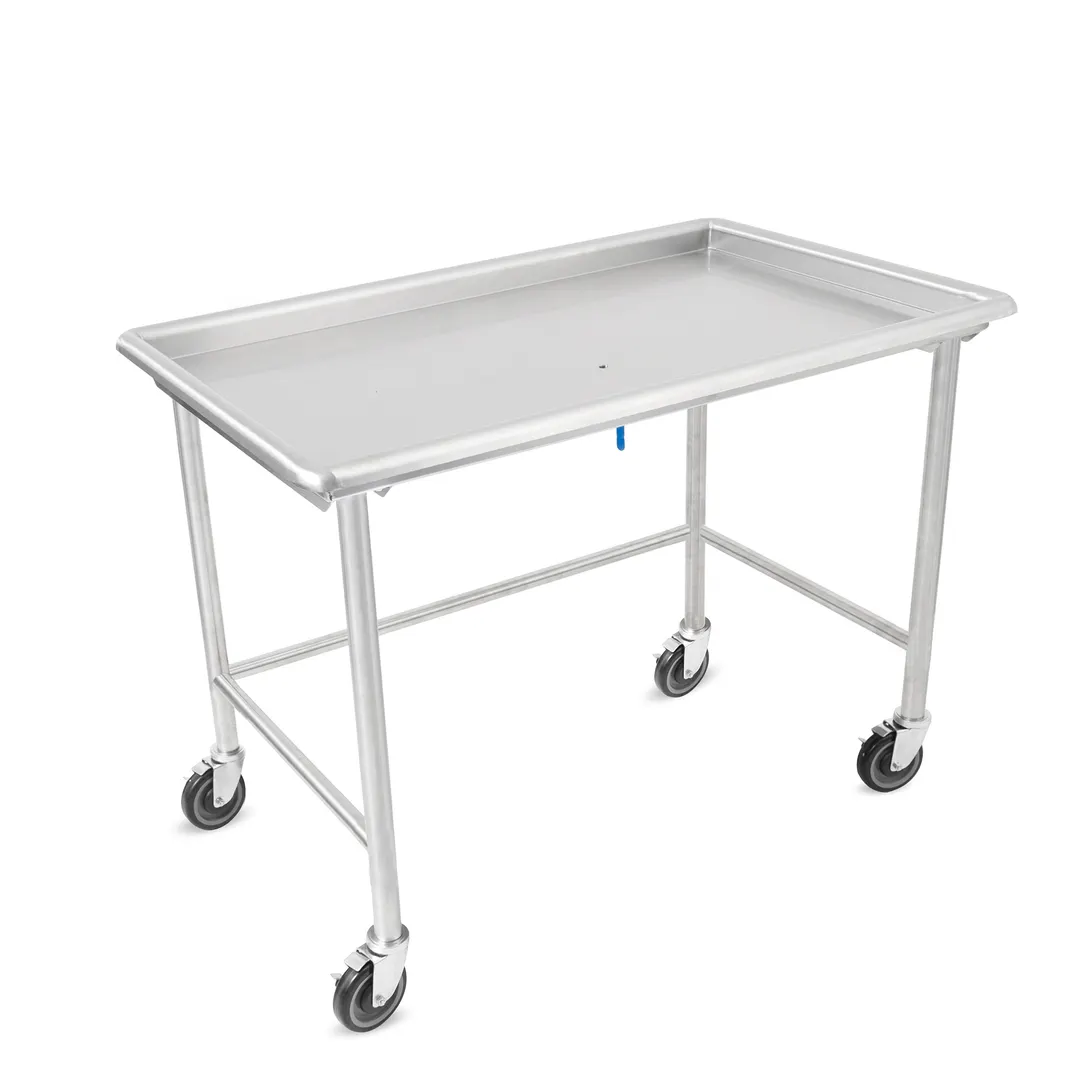 John Boos DST6-3061SBW-C 60" Dishtable Sorting Table w/ 2-1/4" Raised Edge, 5" Casters