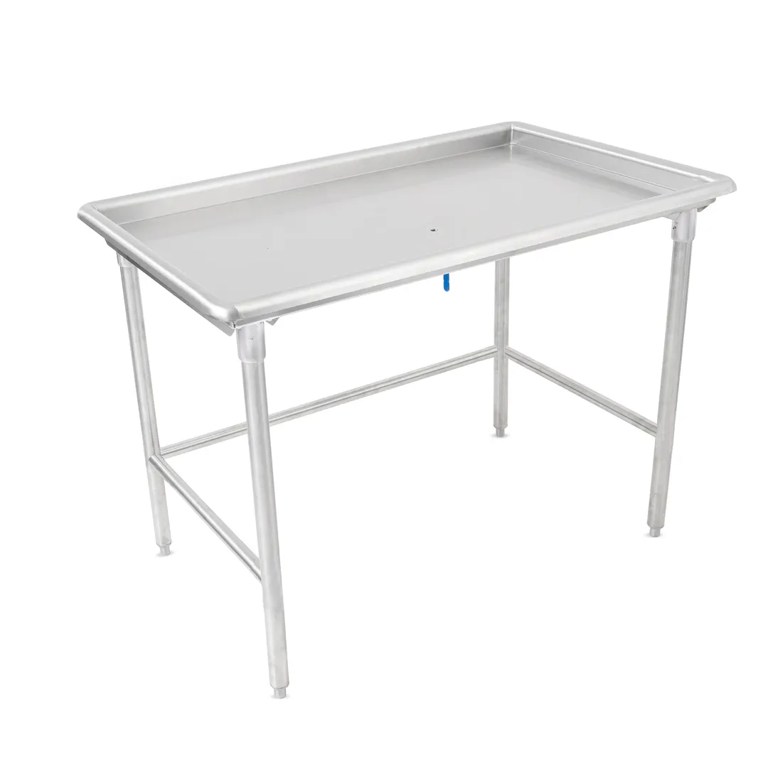 John Boos DST6-3061SBW-X 60" Dishtable Sorting Table w/ 2-1/4" Raised Edge, Steel Legs & Bracing