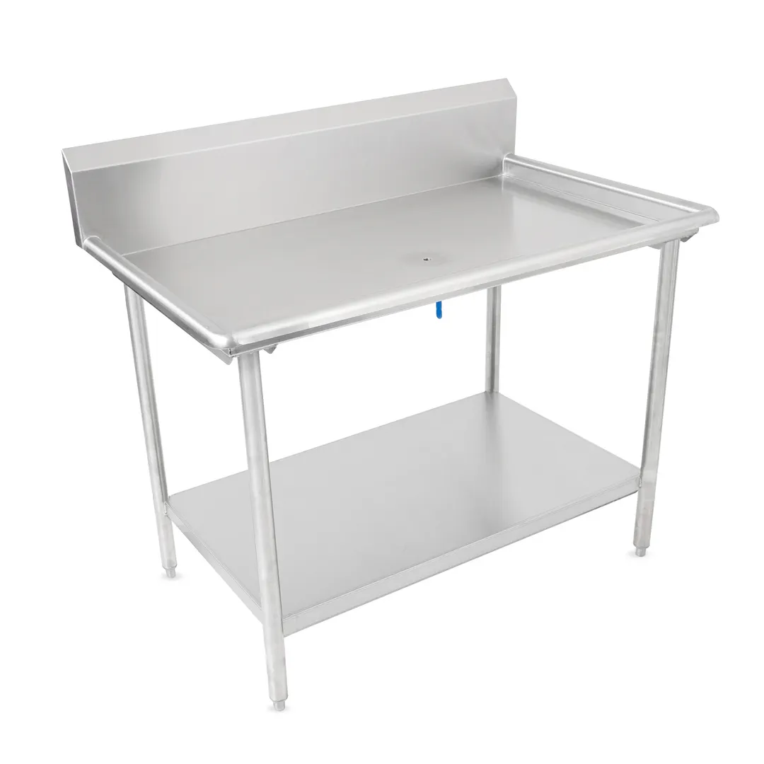 John Boos DST6R10-3061SSW 60" Dishtable Sorting Table w/ 2-1/4" Rolled Edge, 10" Backsplash