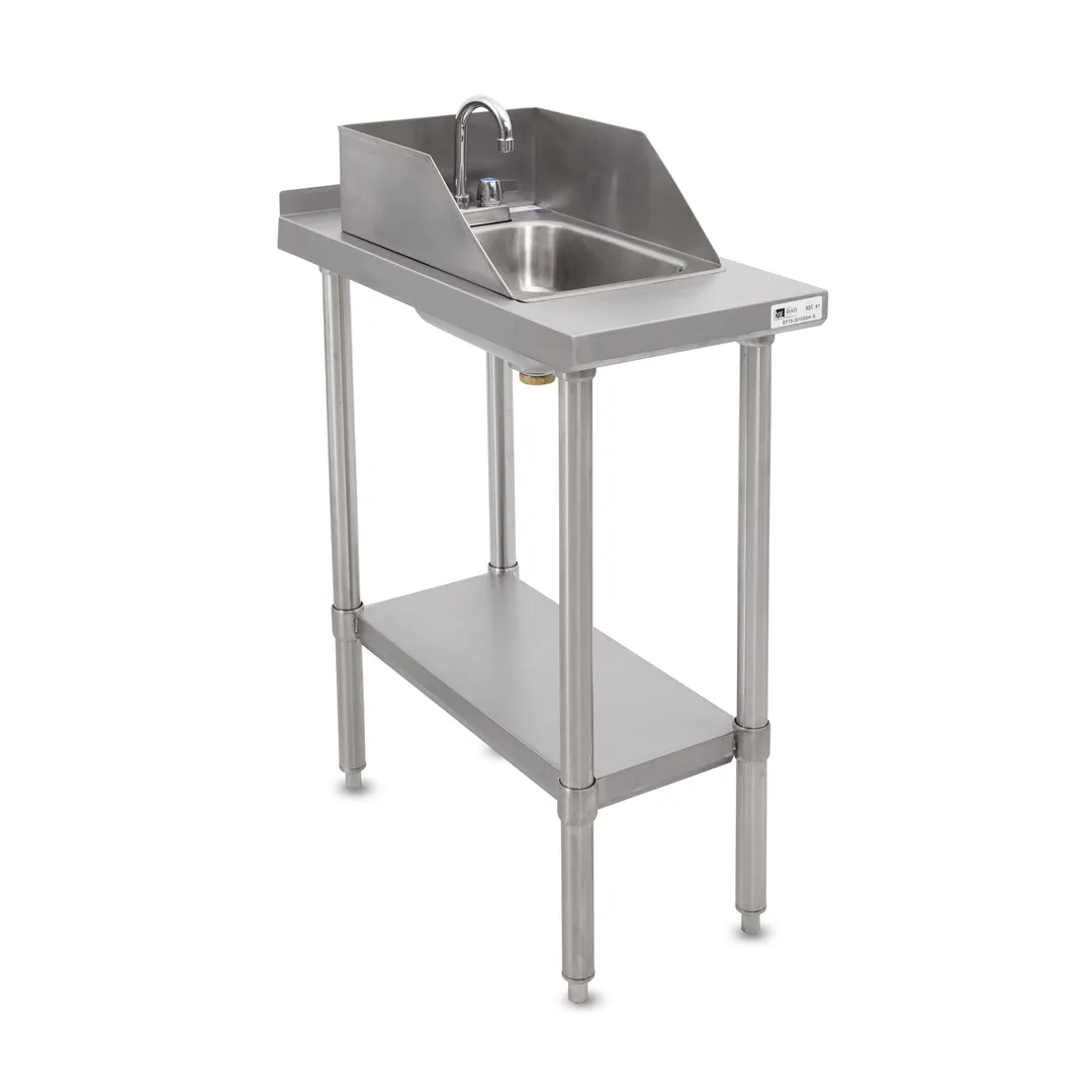 John Boos EFT8-3015SSK-S-X 15" Open Base Work Table / Available in Effingham and Nevada - Flyer